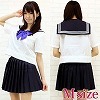 青いリボンのセーラー服(夏服) M