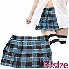 超ミニチェックスカート M