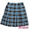 チェック柄プリーツスカート M