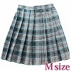 チェック柄プリーツスカート M
