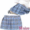 超ミニチェックスカート M