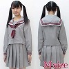 グレーカラーのセーラー服(冬制服) M